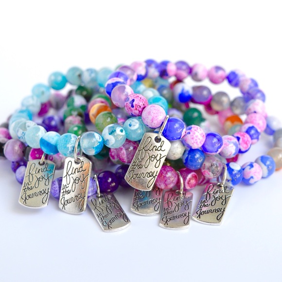 Ashley Jane Milan Jewelry - Find Joy In The Journey Gemstone Beaded Bracelet